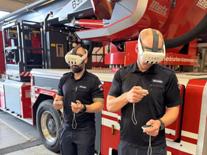 Firefighters in VR headset4